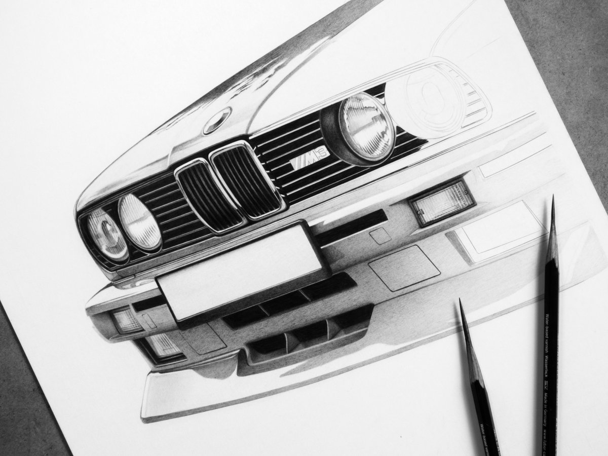 BMW e30 drawing