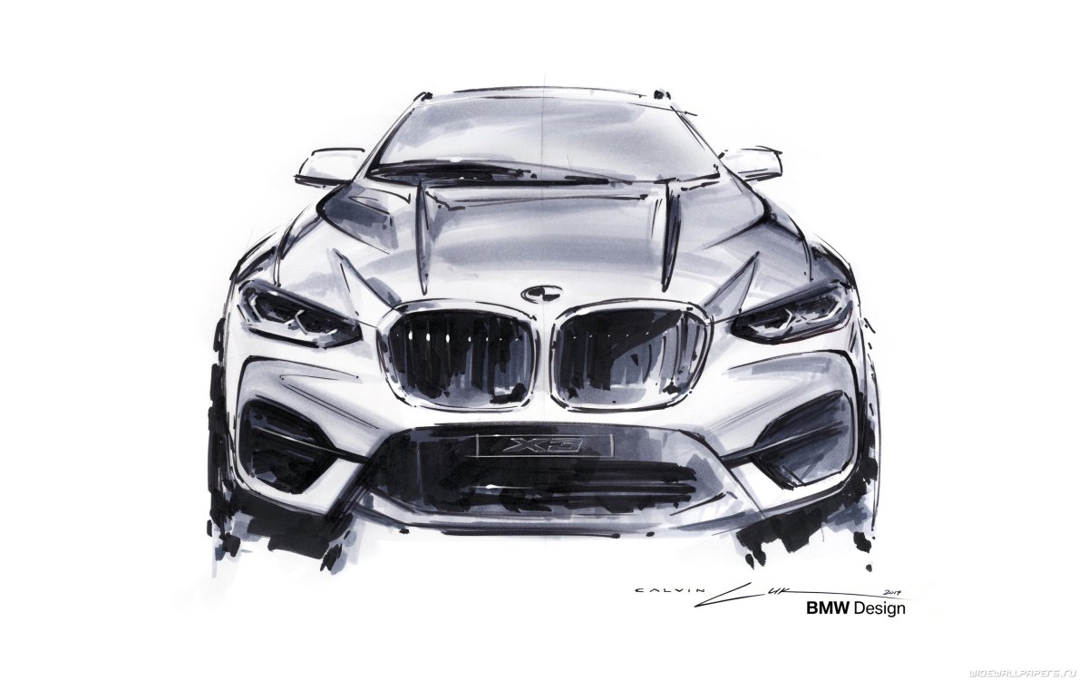 BMW x3 SUV Sketch