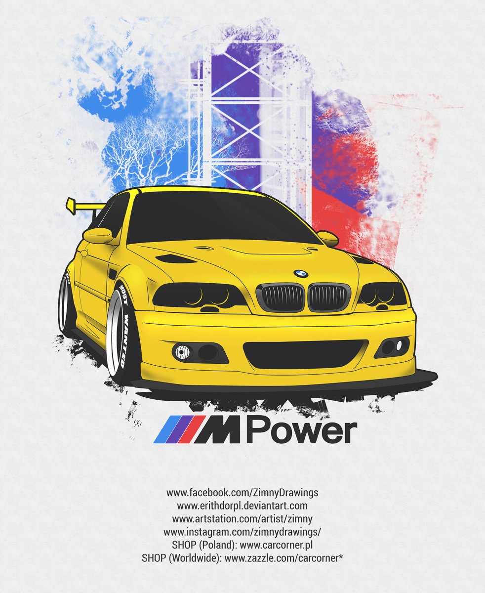 Плакат БМВ