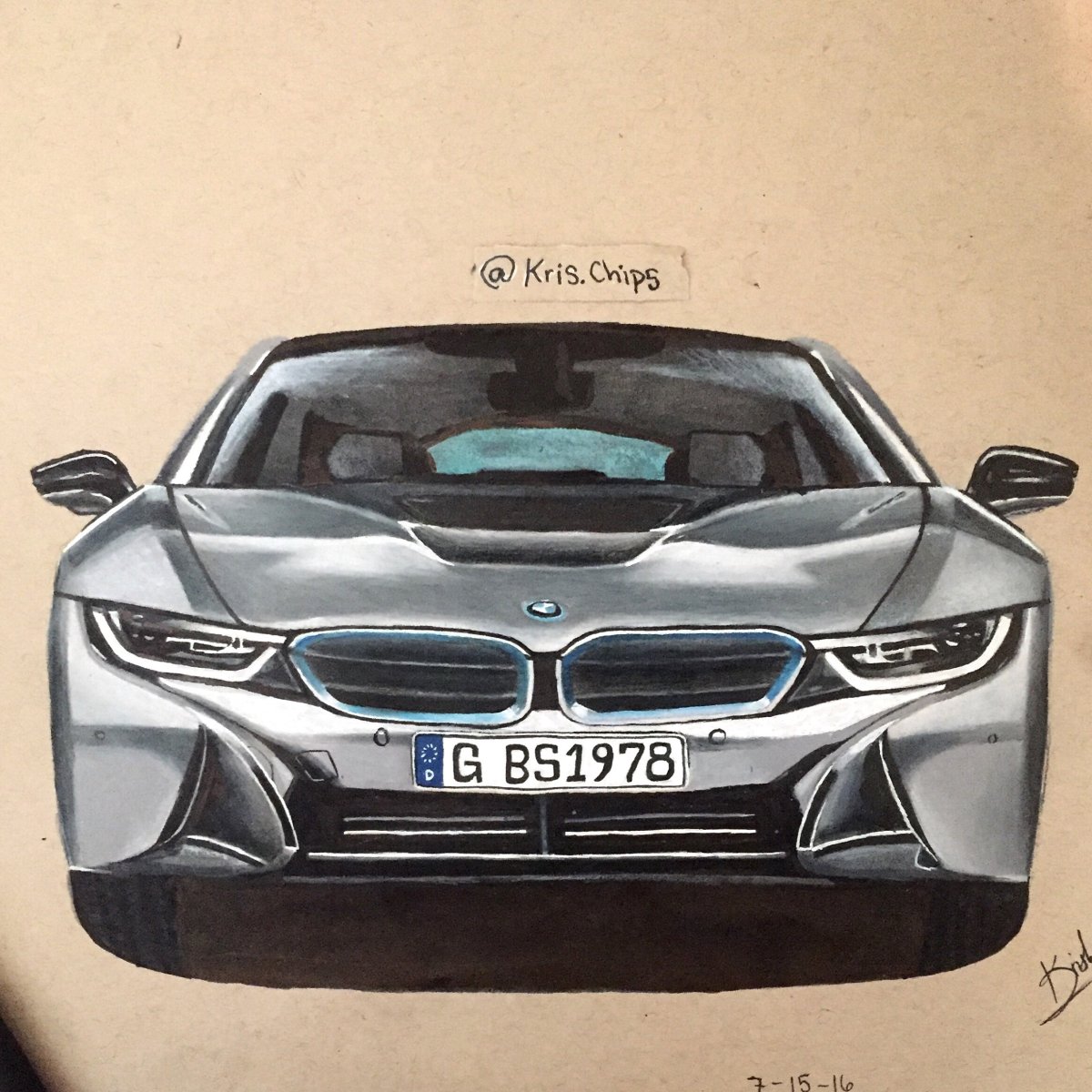 Draw BMW i8