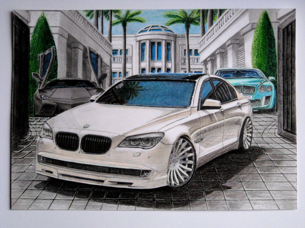 БМВ 7 рисунок