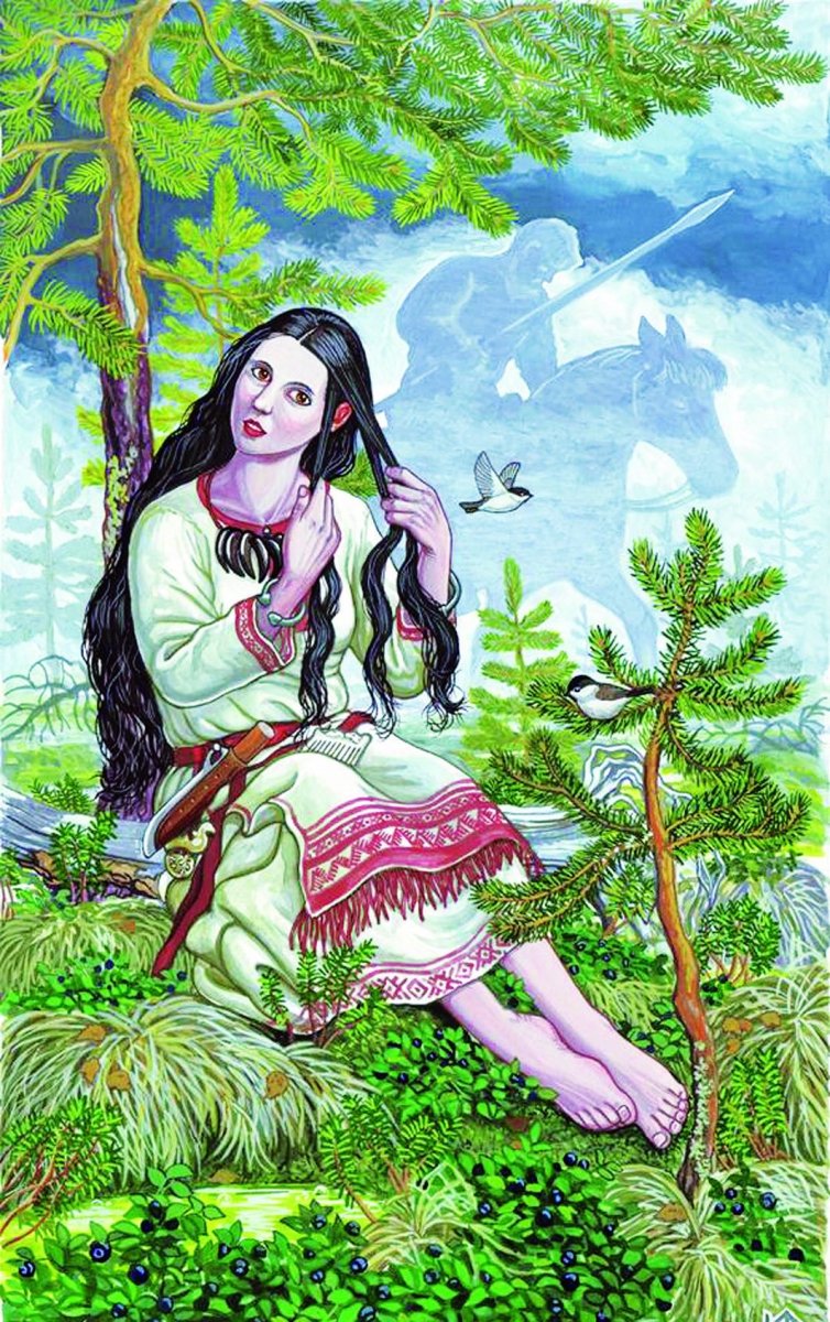 Сказки Коми-Пермяков девочка с Веретенце