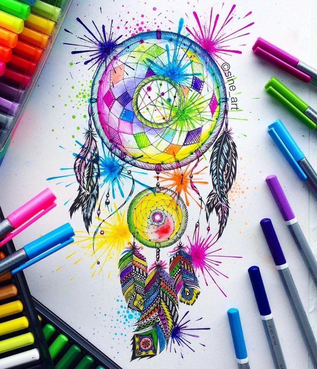 Рисунки фломастерами