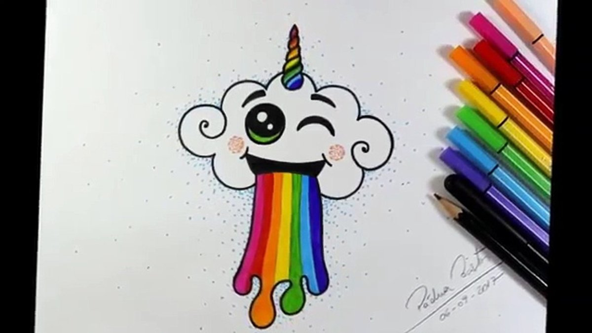 Детские рисунки фломастерами