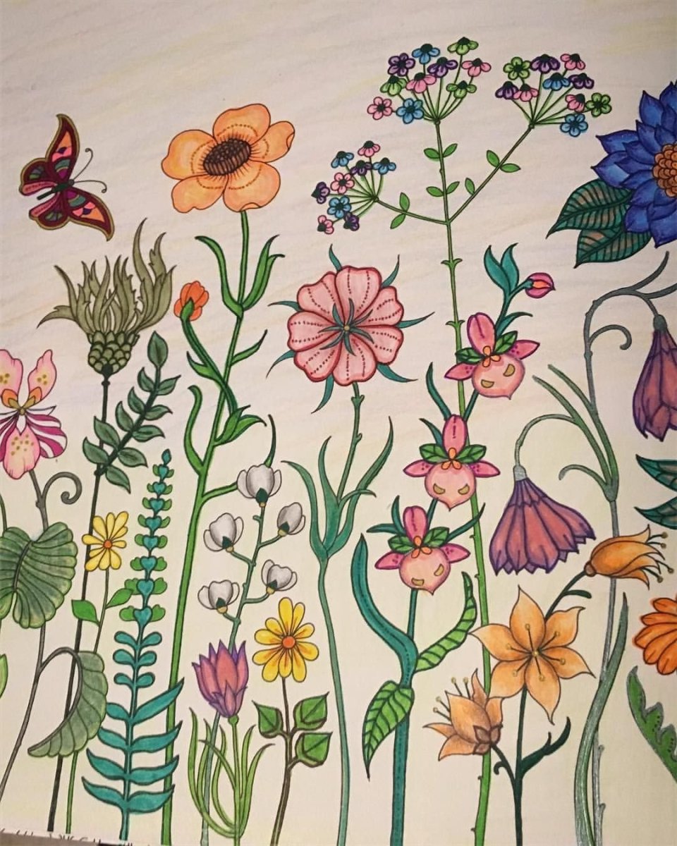 Акварель и фломастеры рисунки