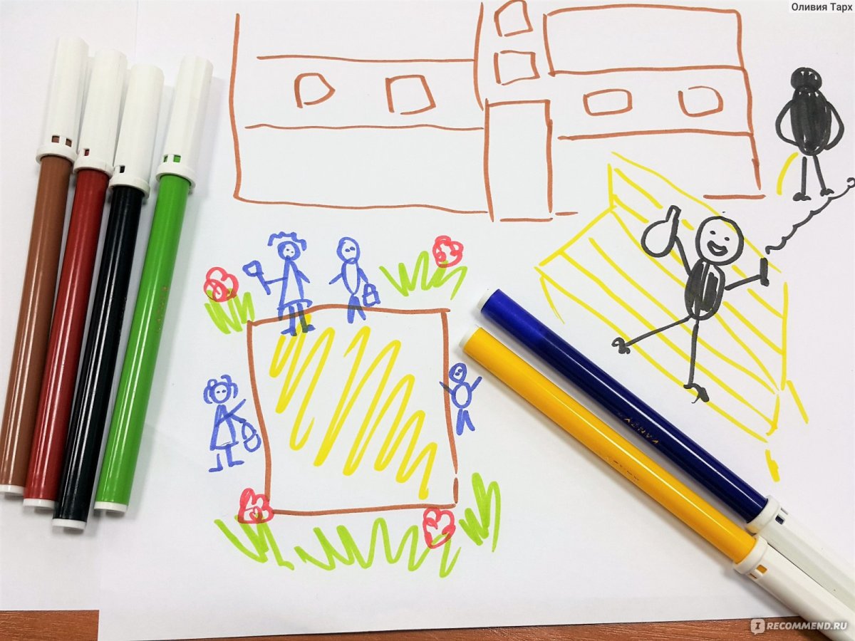 Рисунки для срисовки фломастерами