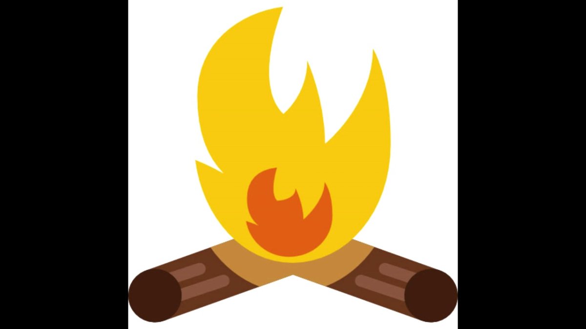 Костер в иллюстраторе