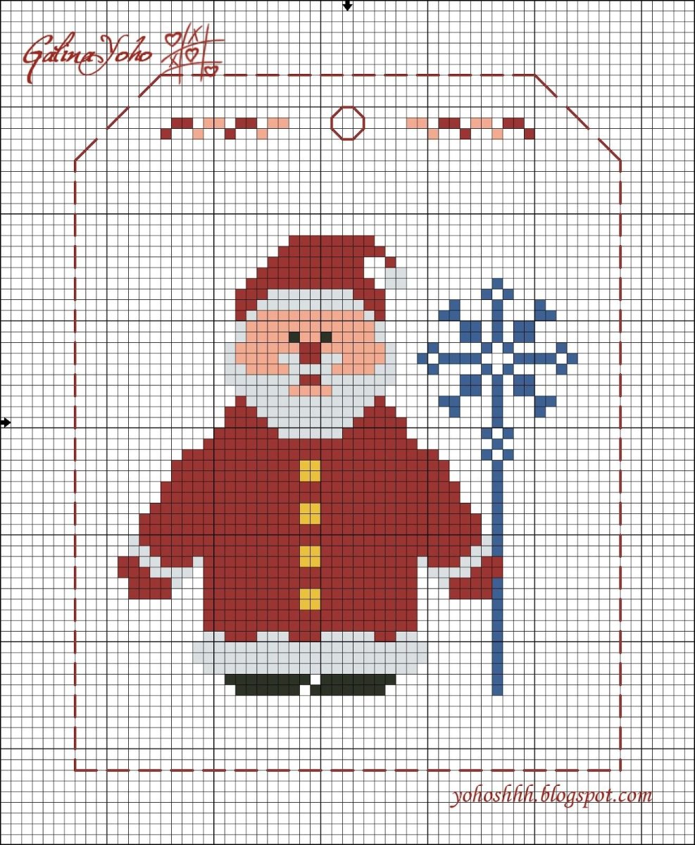 Вышивка на новый год простая