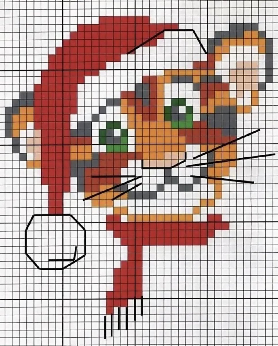 Вышивка крестом Тигренок