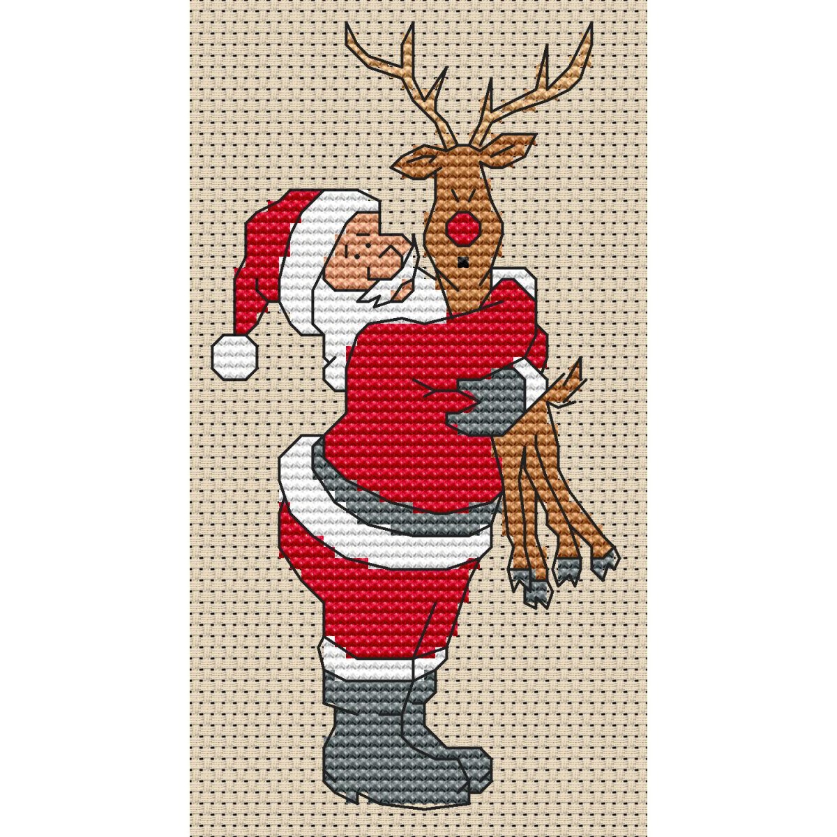 Вышивка Санта Клаус