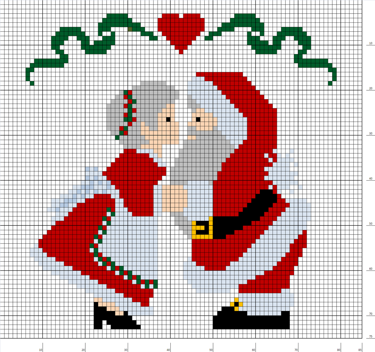 Вышивки крестиком к новому году