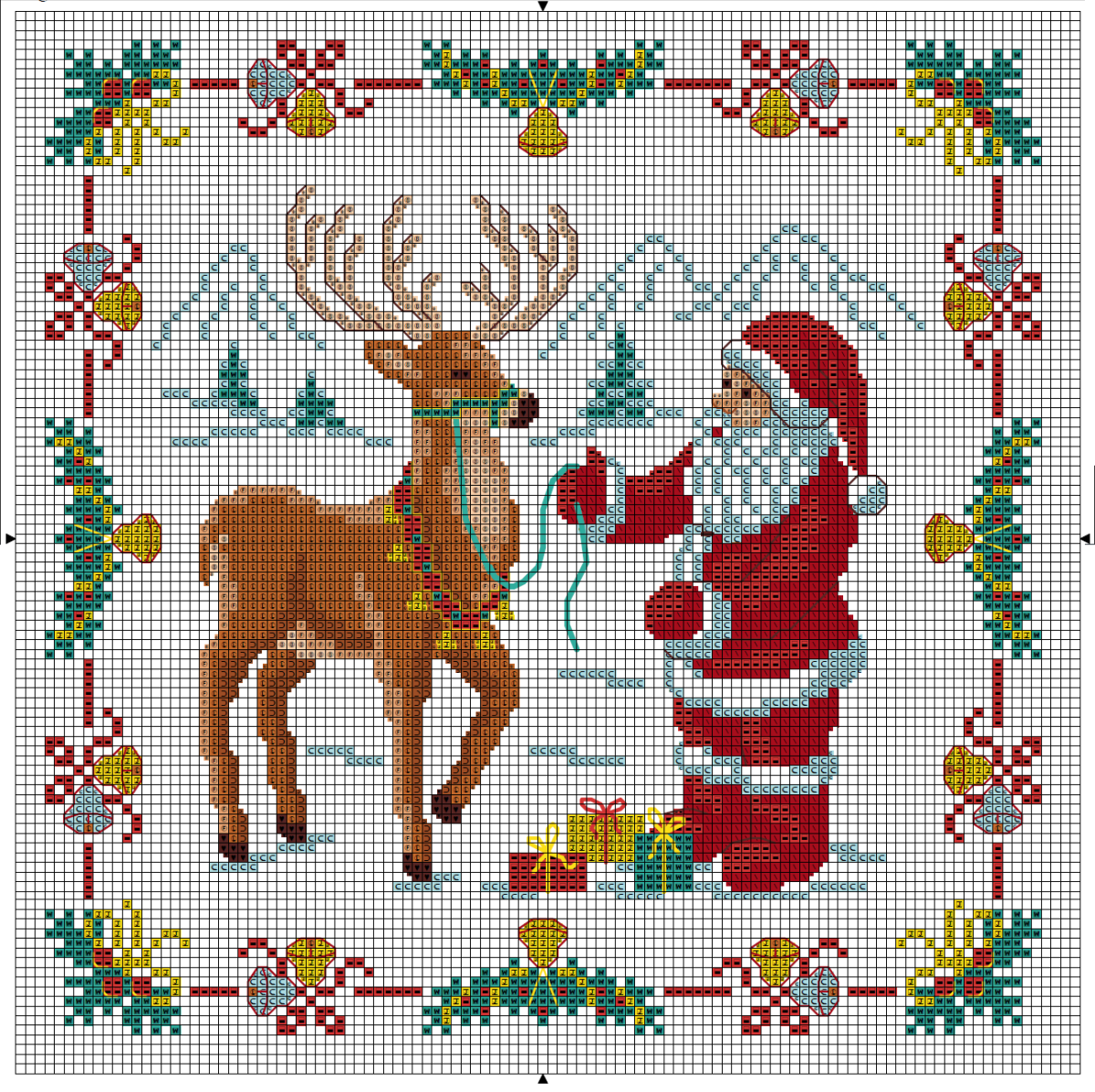 Новогодняя вышивка крестом