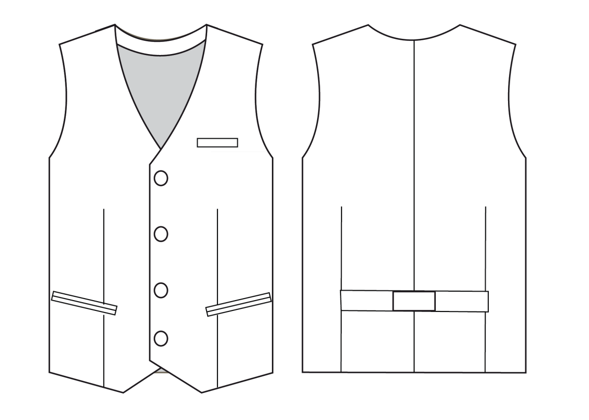 Выкройка жилета женского