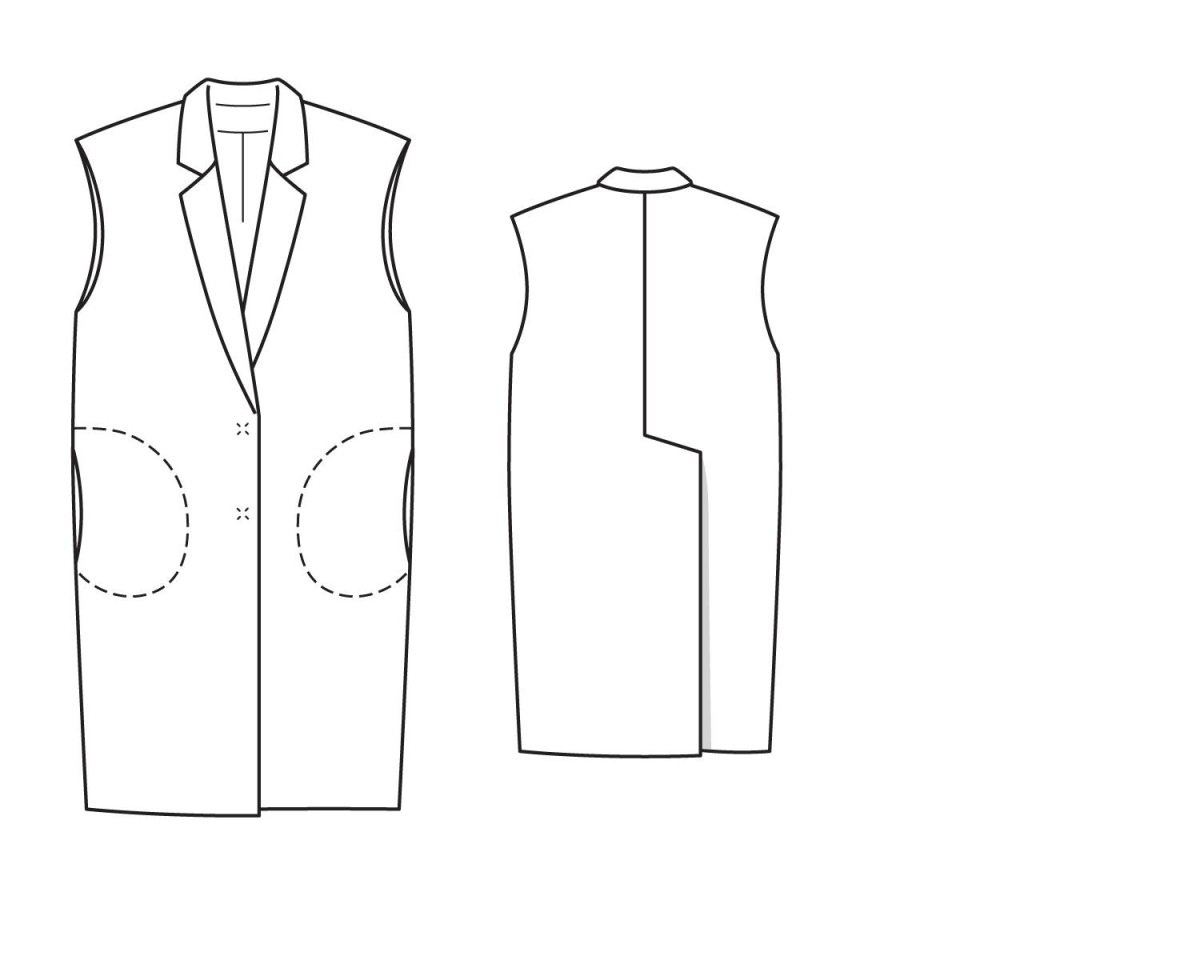 Жилетка душегрейка пэчворк