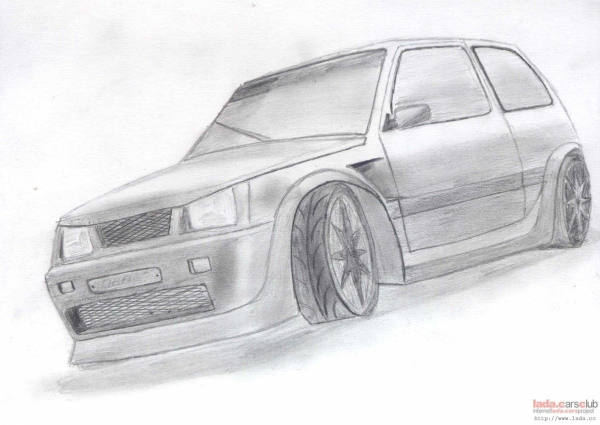 Лада 2114 раскраска спереди