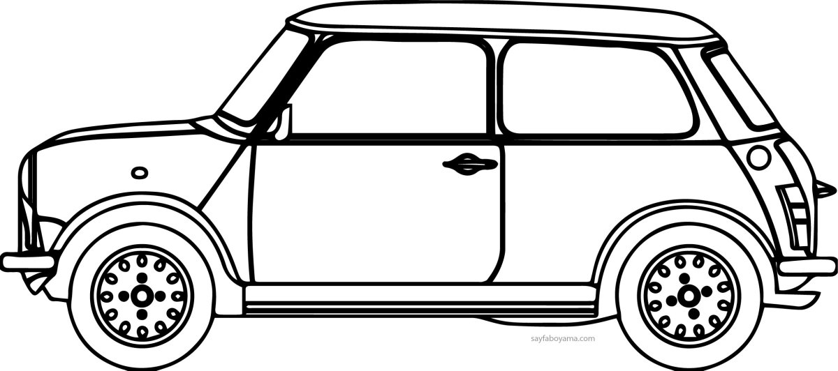 Электромобиль раскраска