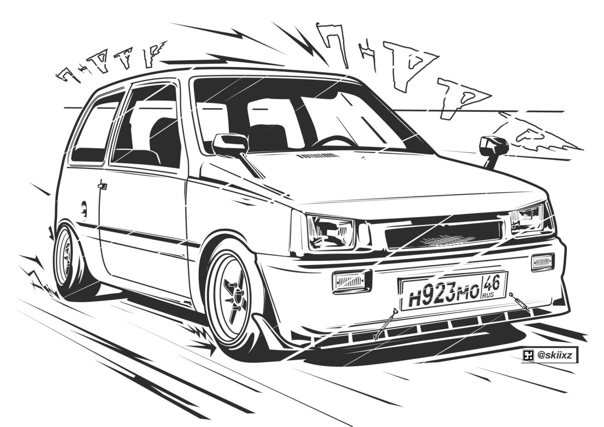 ВАЗ 1111 Ока рисунок