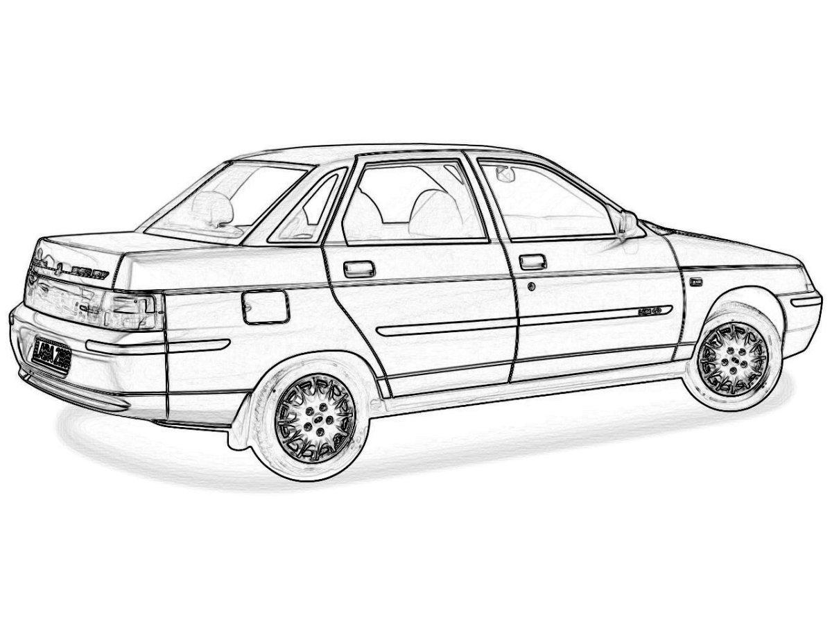 Peugeot 205 раскраска