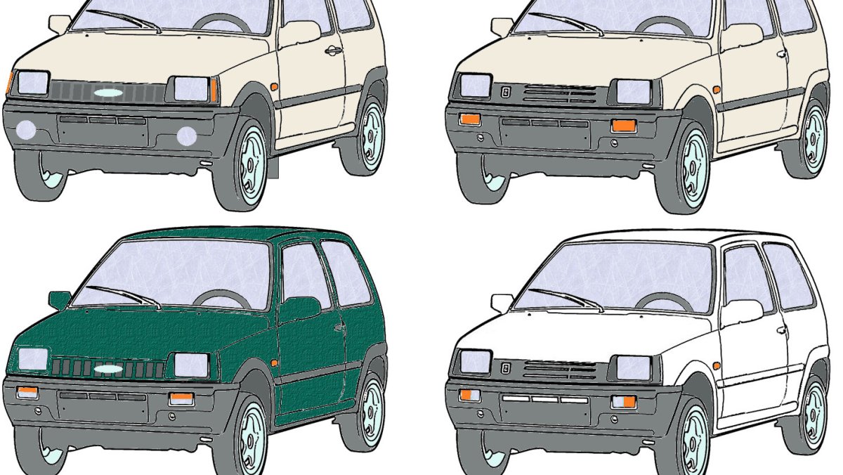 Разукрашки машины ВАЗ 2106