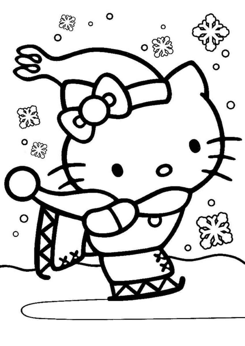Раскраски для девочек хелло китти - 74 фото