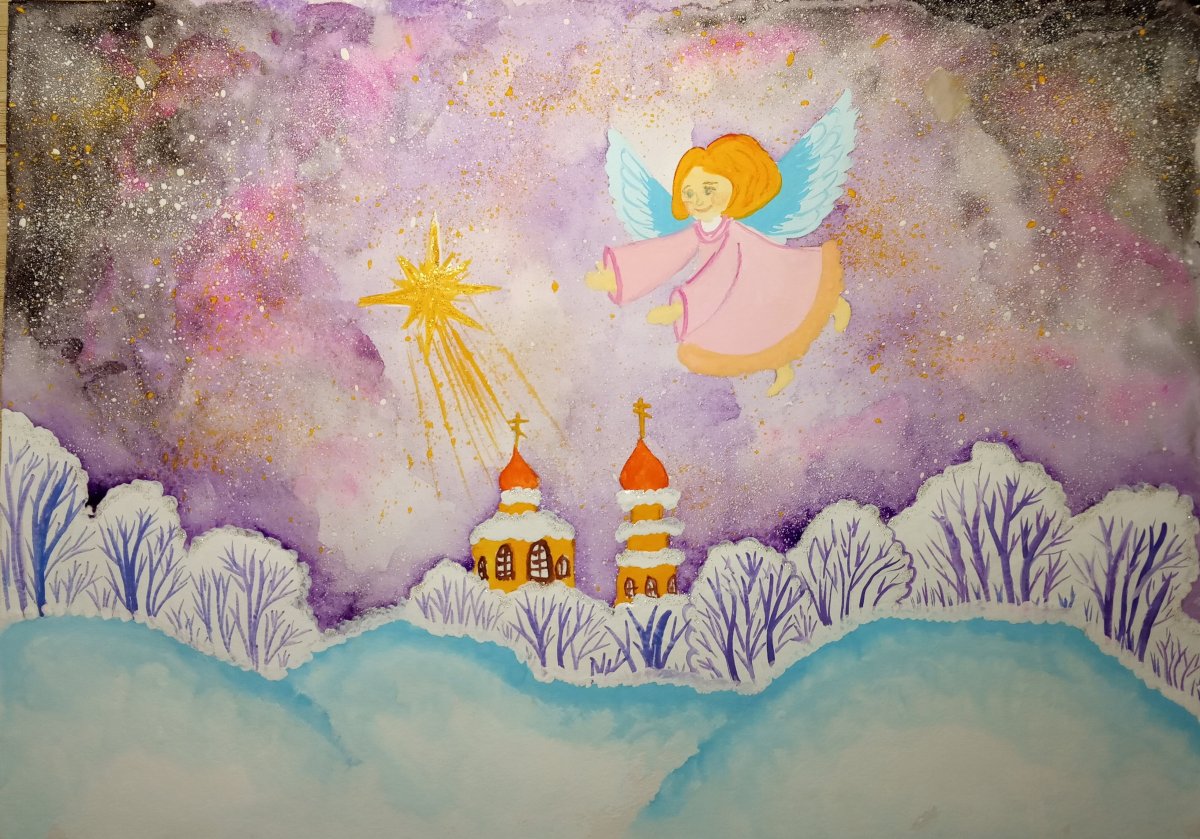 Ангелочки с Вифлеемской звездой