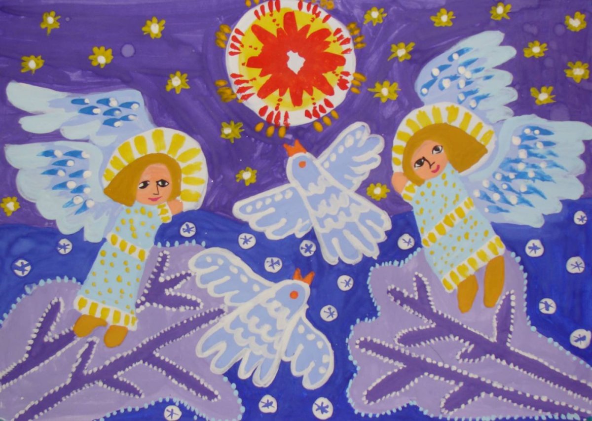 Рождественские ангелочки в детском саду