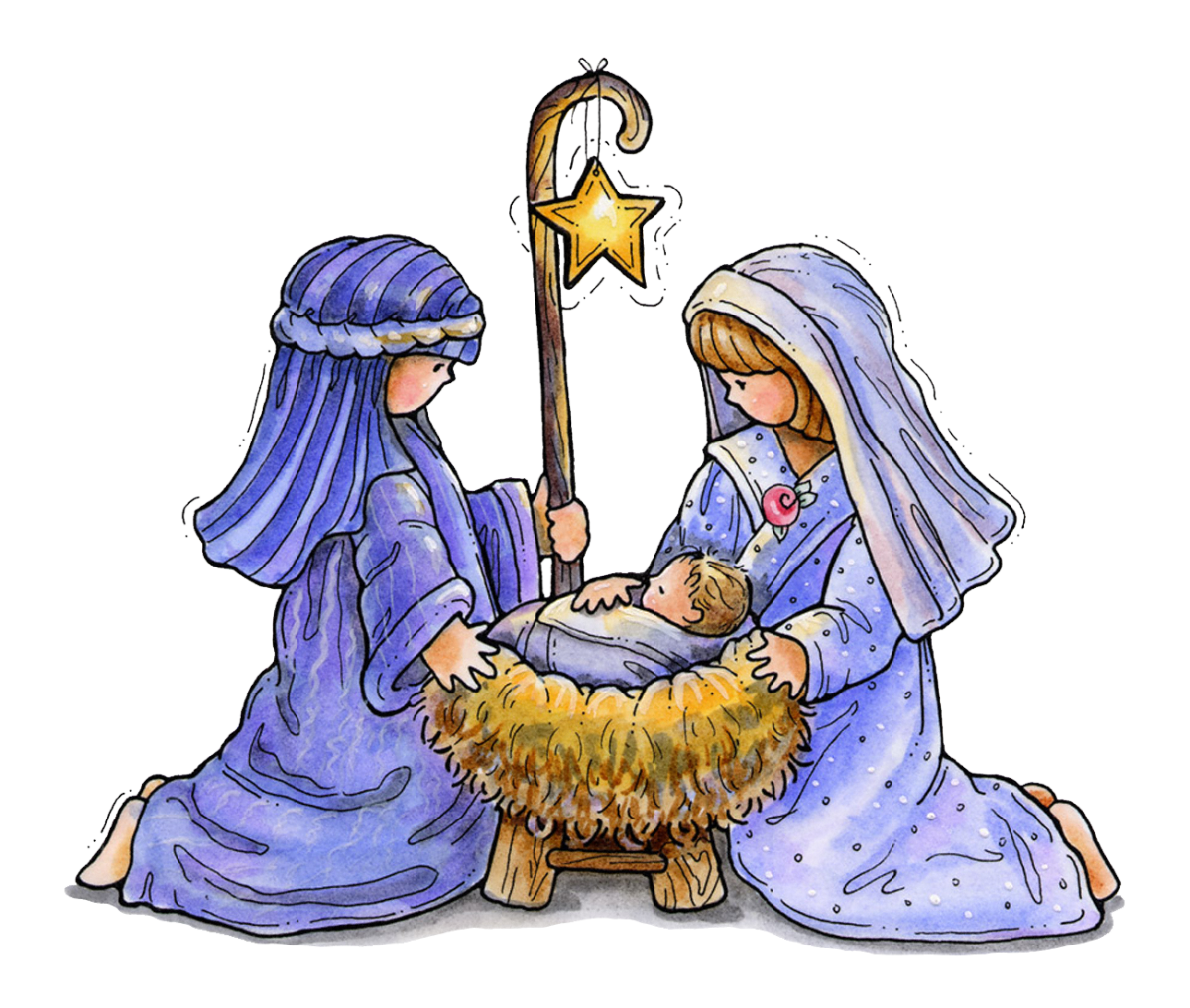 Рождество рисунок акварелью