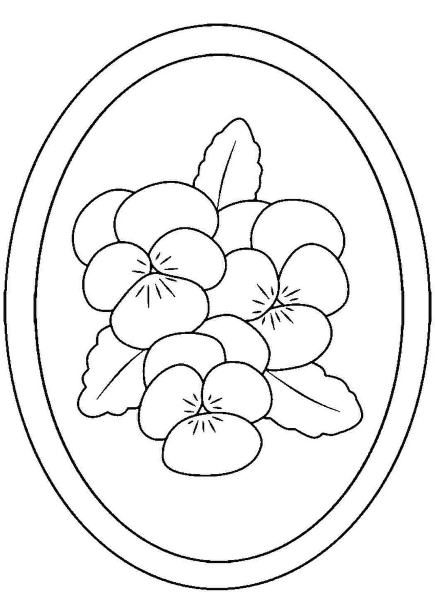 Гжель раскраска для детей