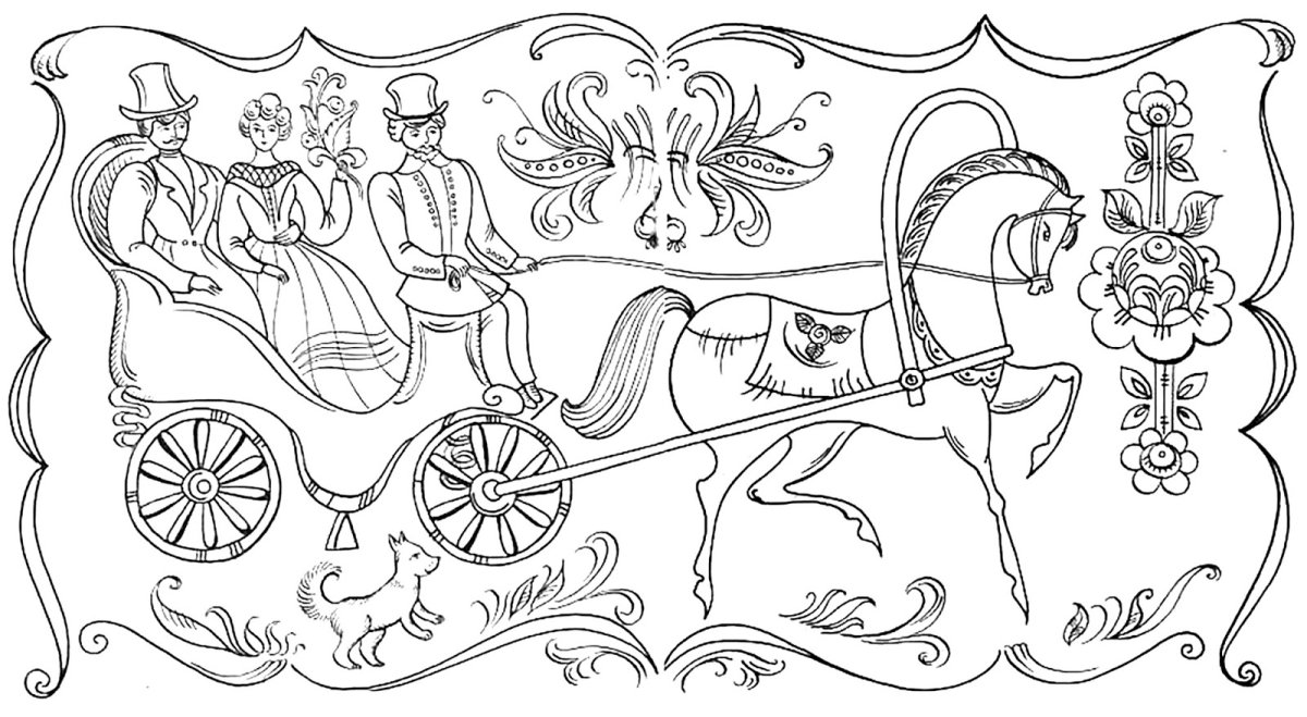 Жар птица раскраска для детей