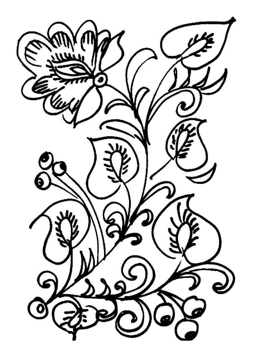 Матрешка Полхов Майдан раскраска