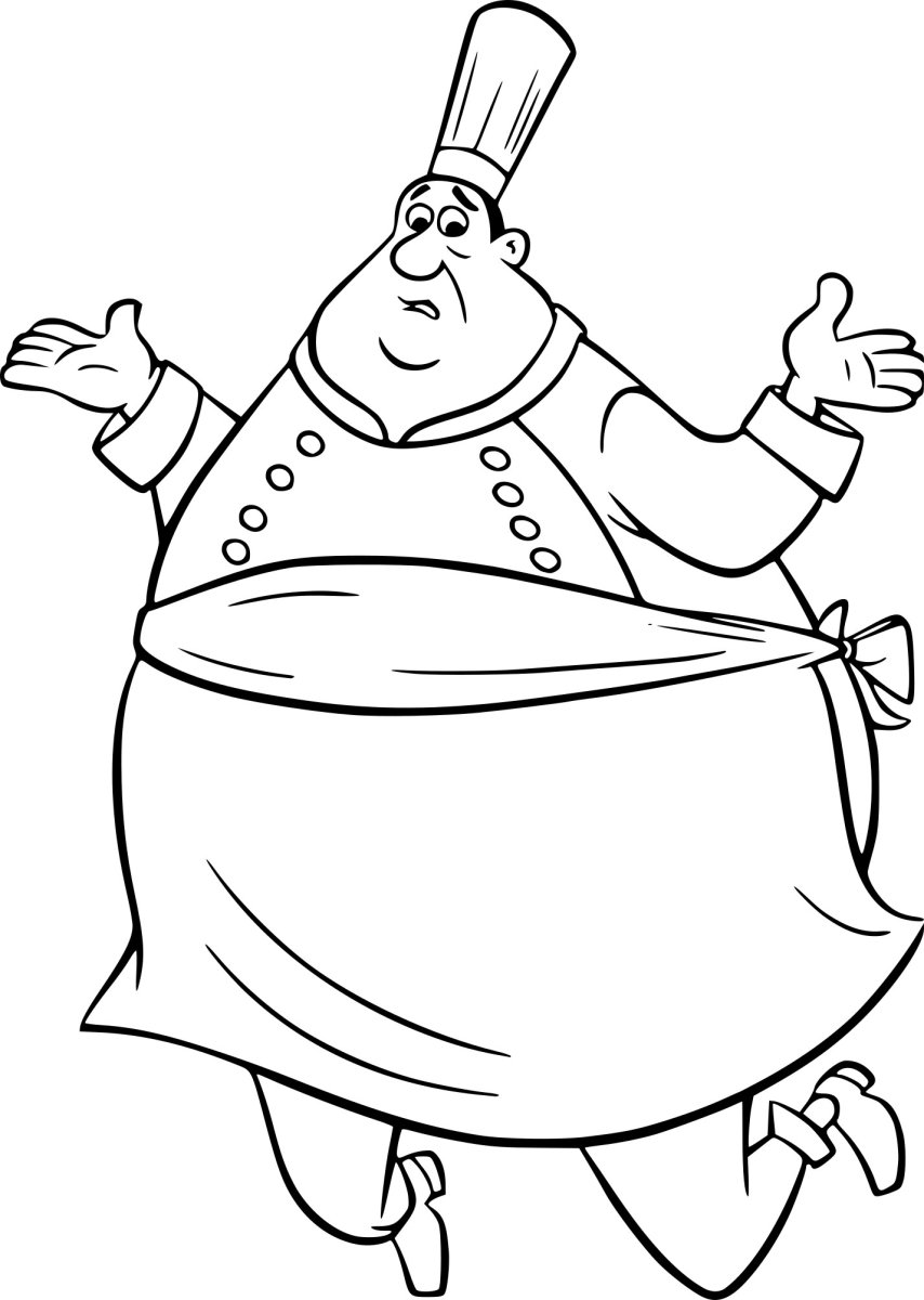 Толстянкараскраска для детей