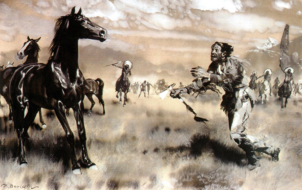 Зденек Буриан охота на крокодила