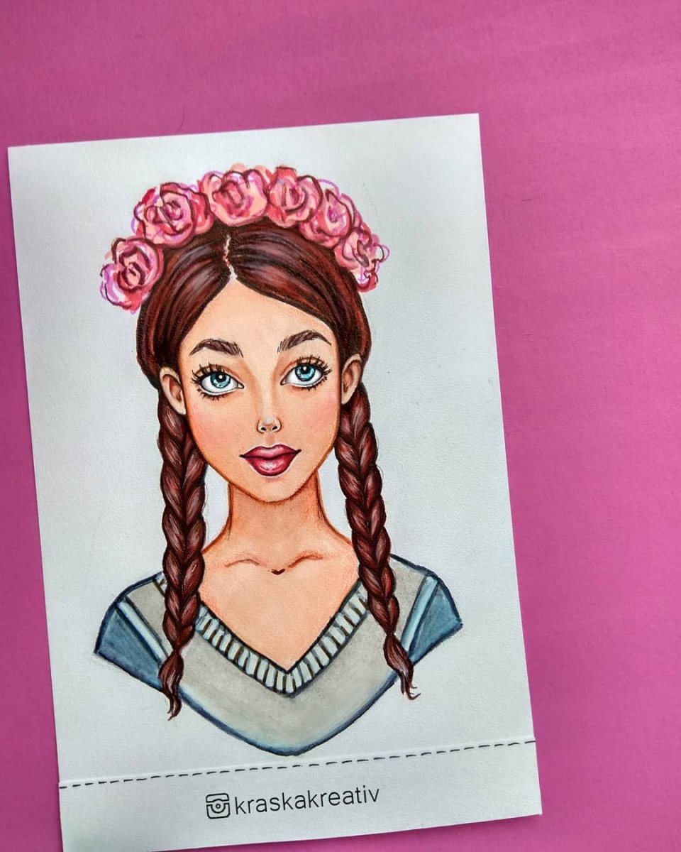 Портрет Кристен Стюарт карандашом