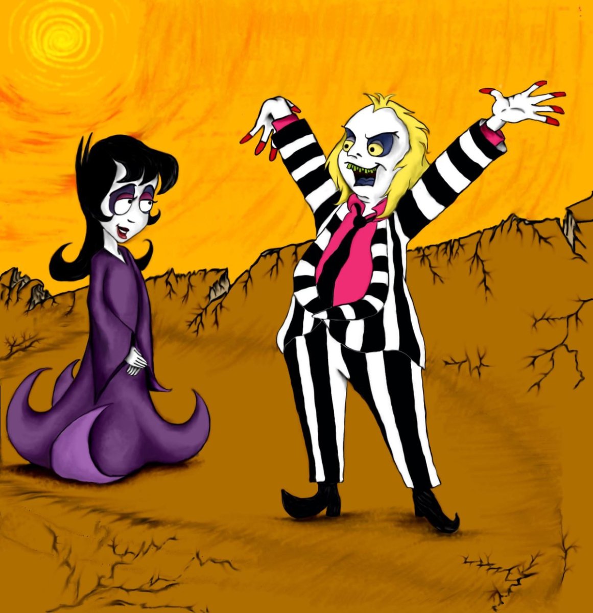 Битлджус мюзикл арт