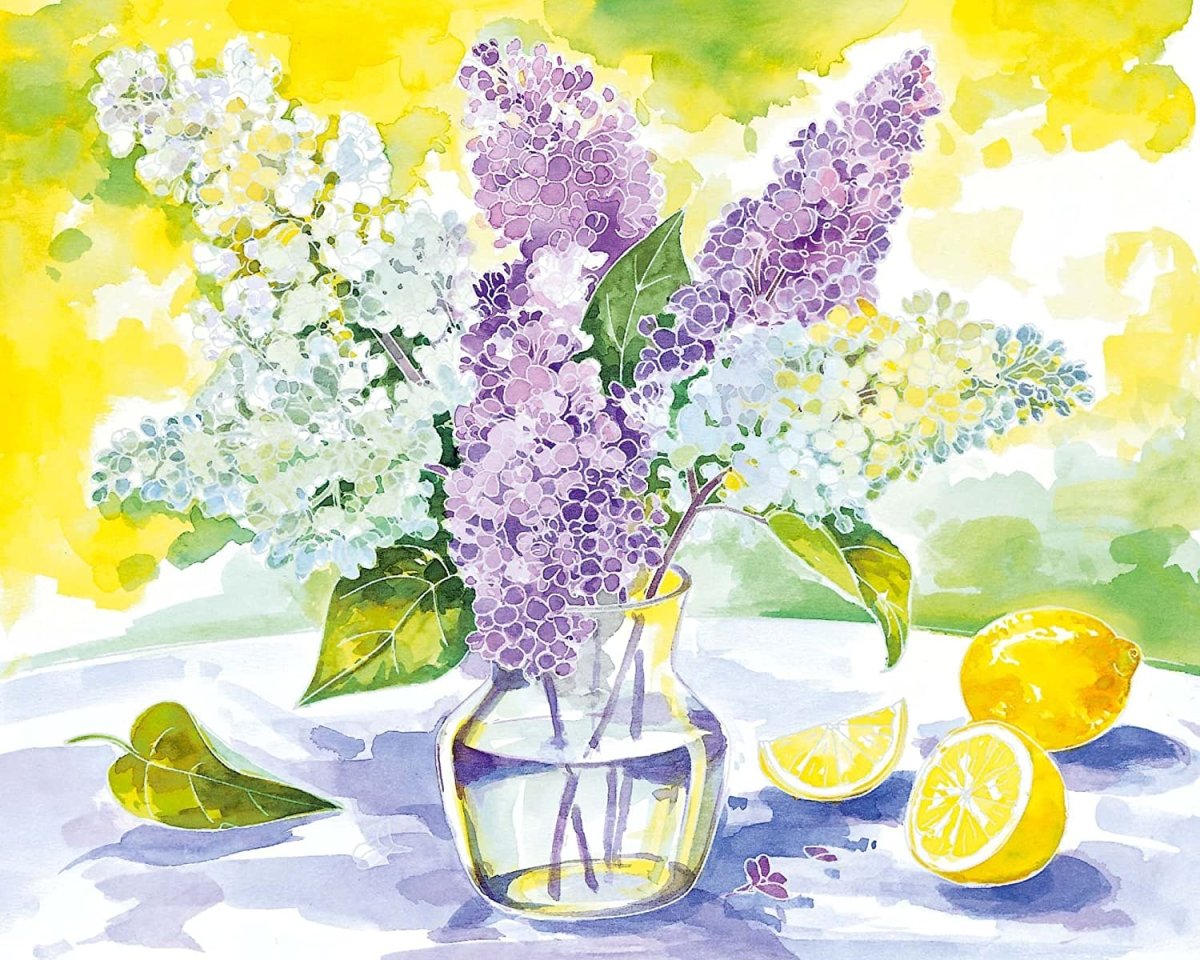 Натюрморт с сиренью для детей