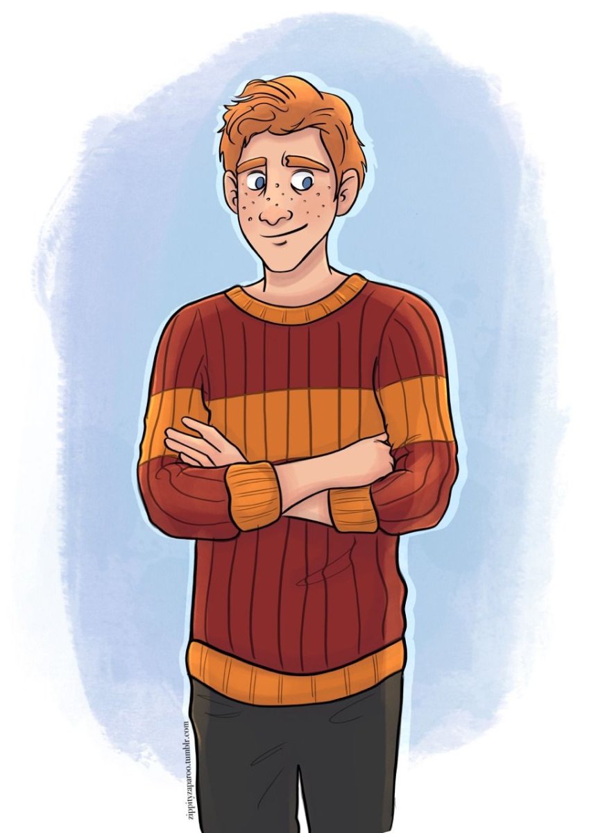 Аниме Гарри Поттер Рон Уизли