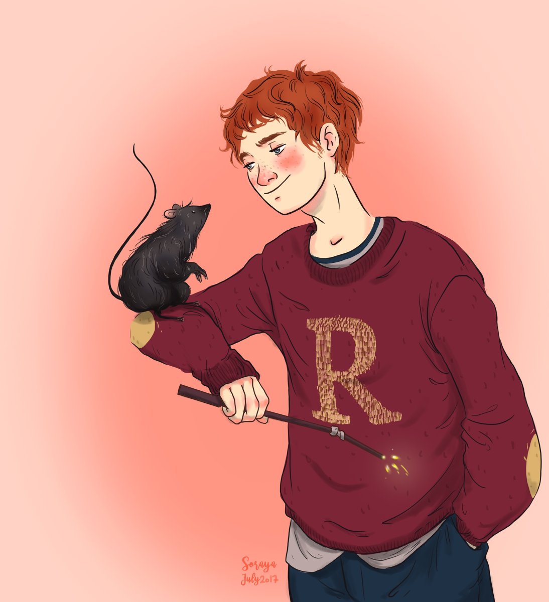 Силуэт Рона Уизли