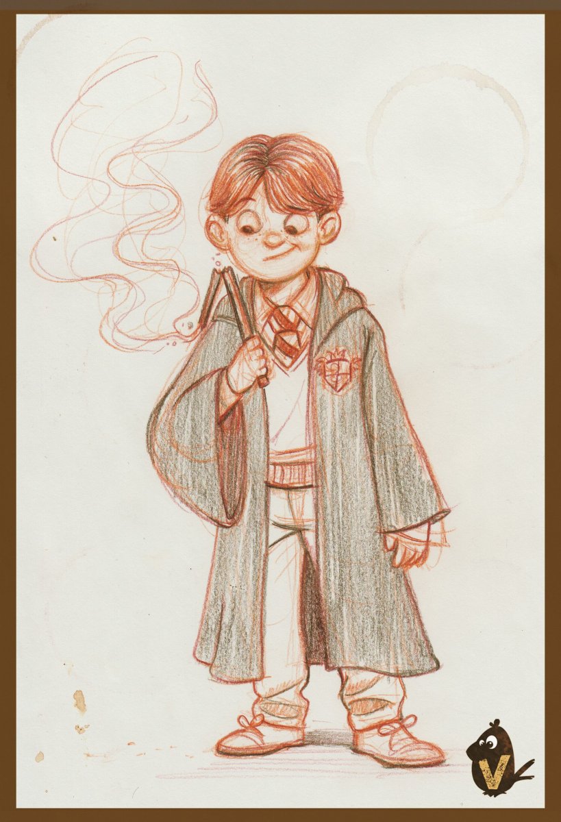 Гарри Поттер Стикеры Рон