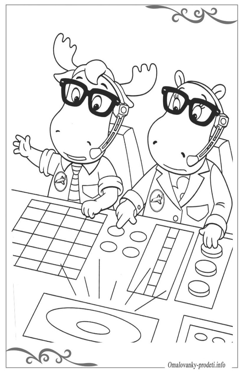 Раскраски в контуре игра в прыгалки