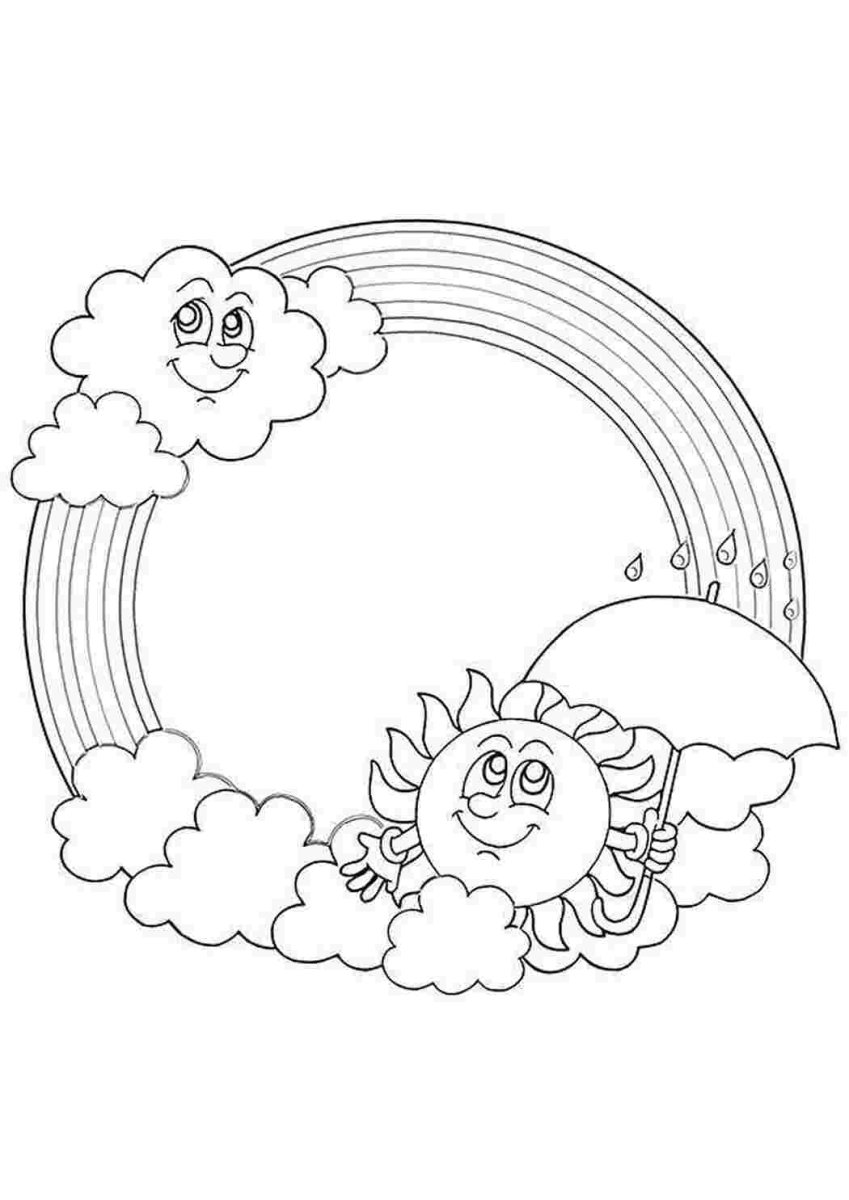 Картина раскраска для детей