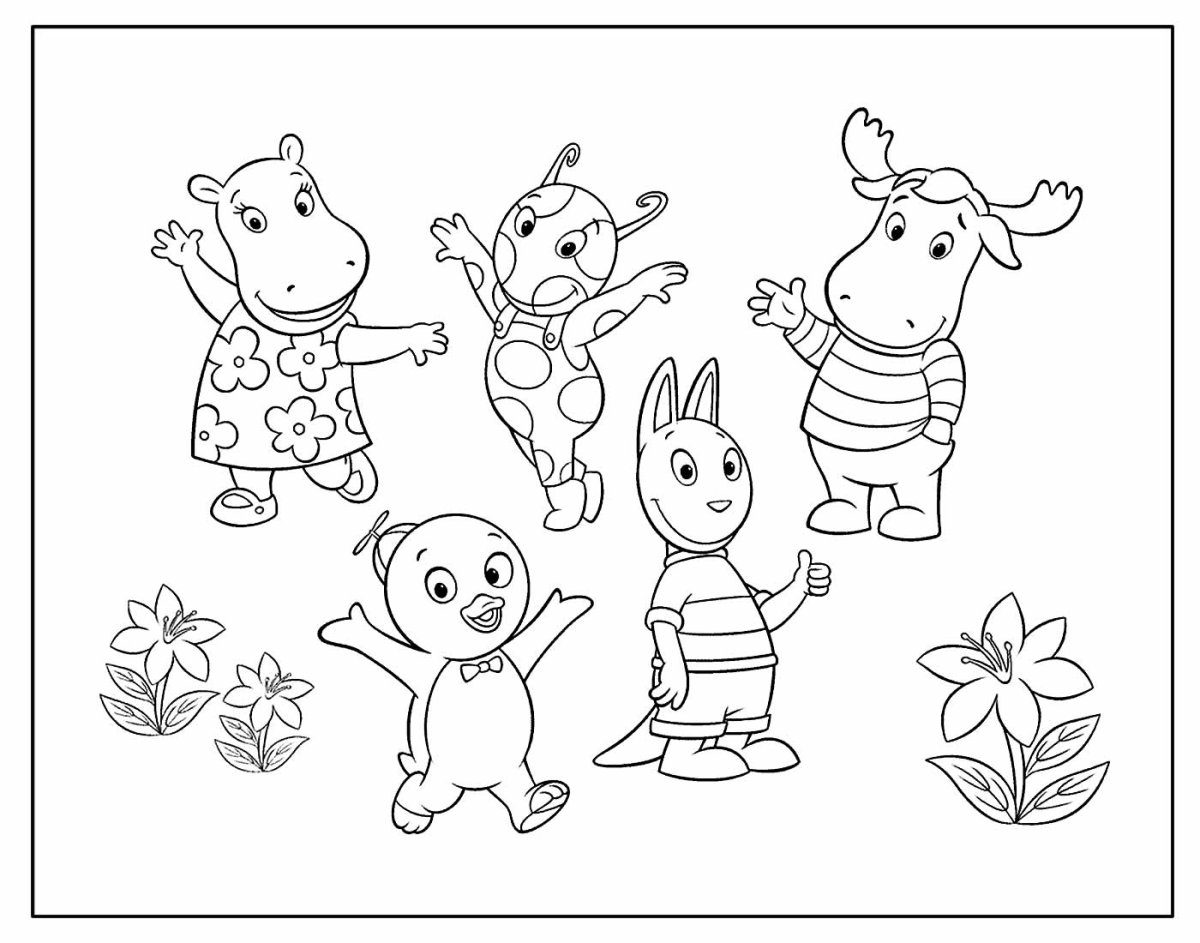 Раскраска летние игры для детей