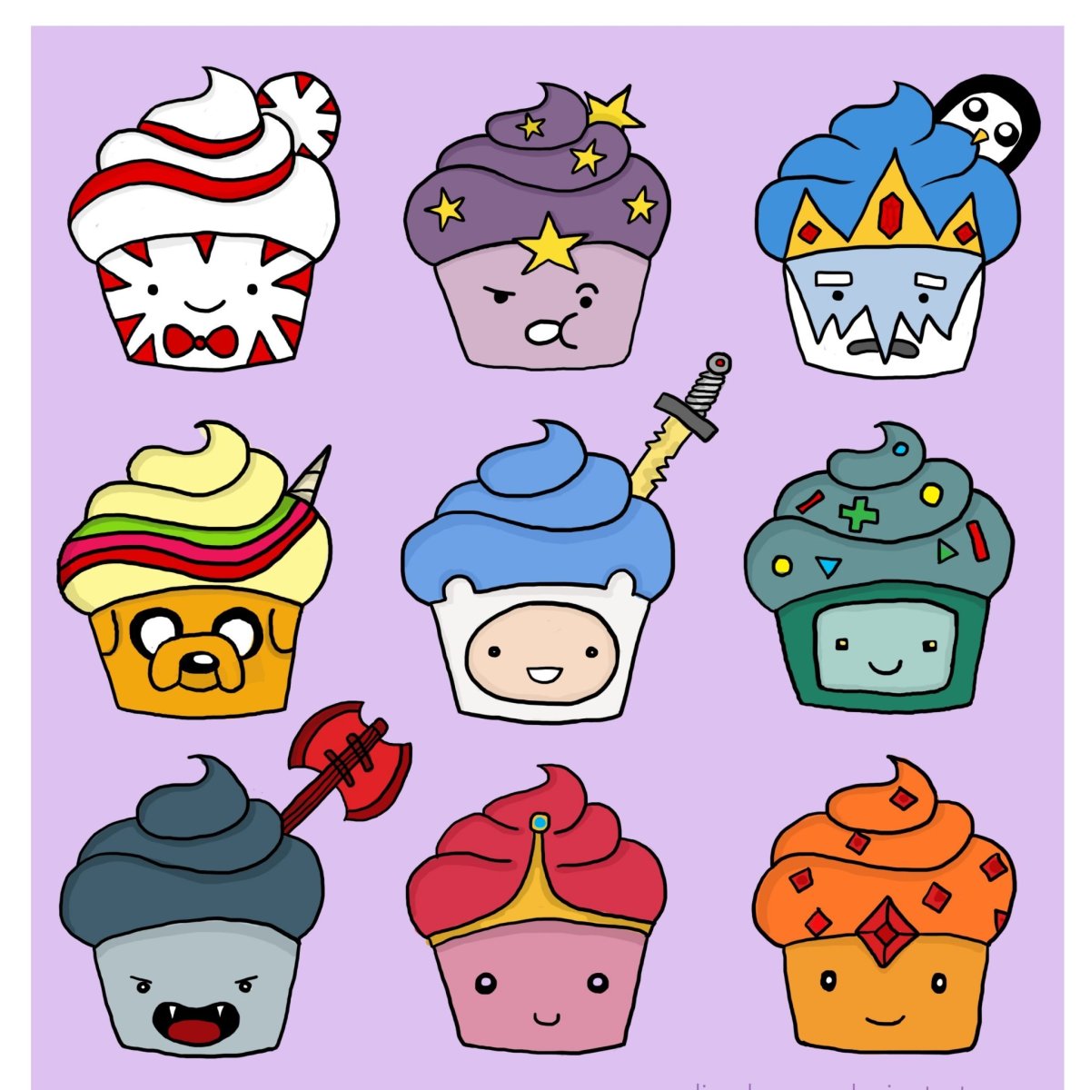 Красивые наклейки для срисовки