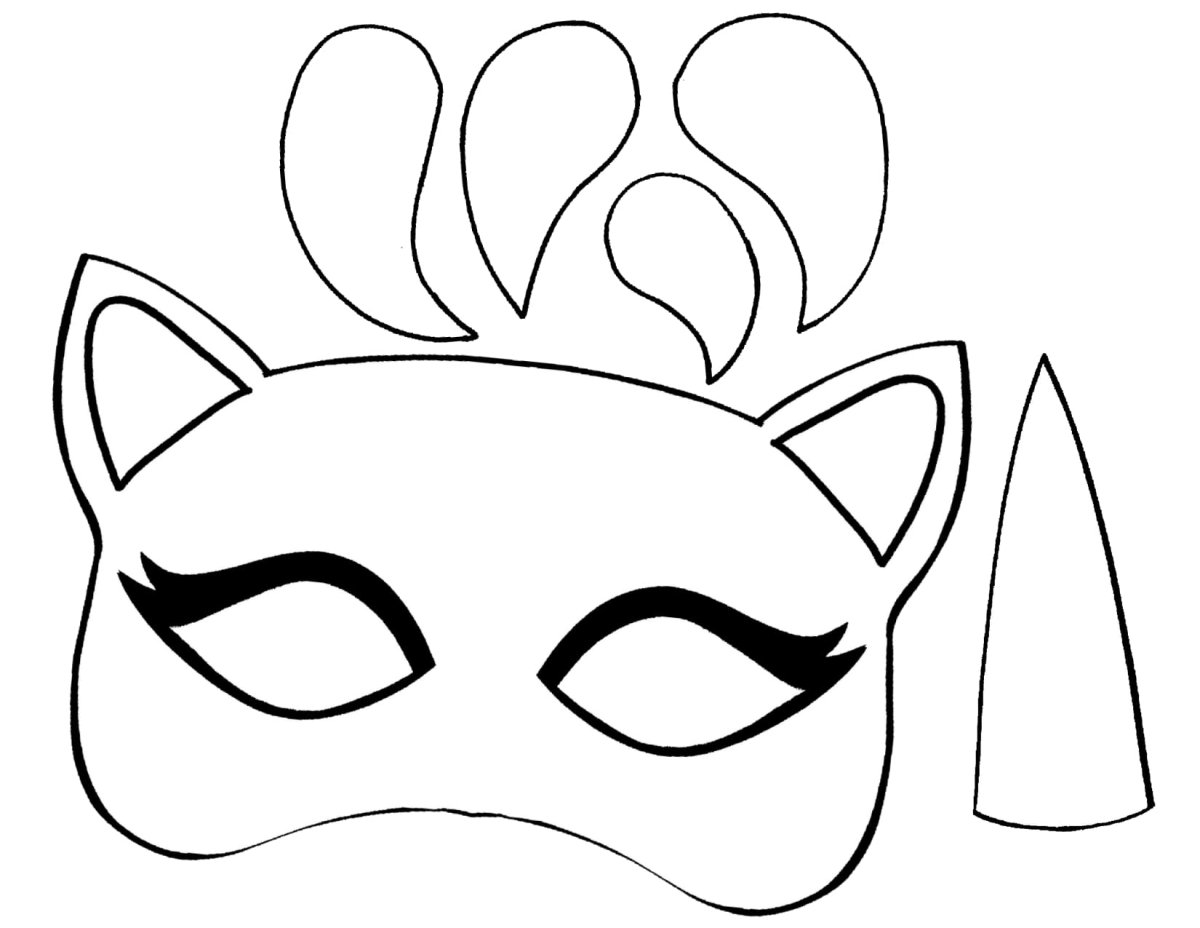 Раскраска маска пони