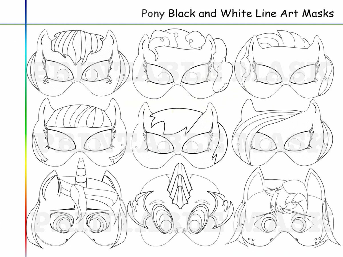 Голова единорога раскраска