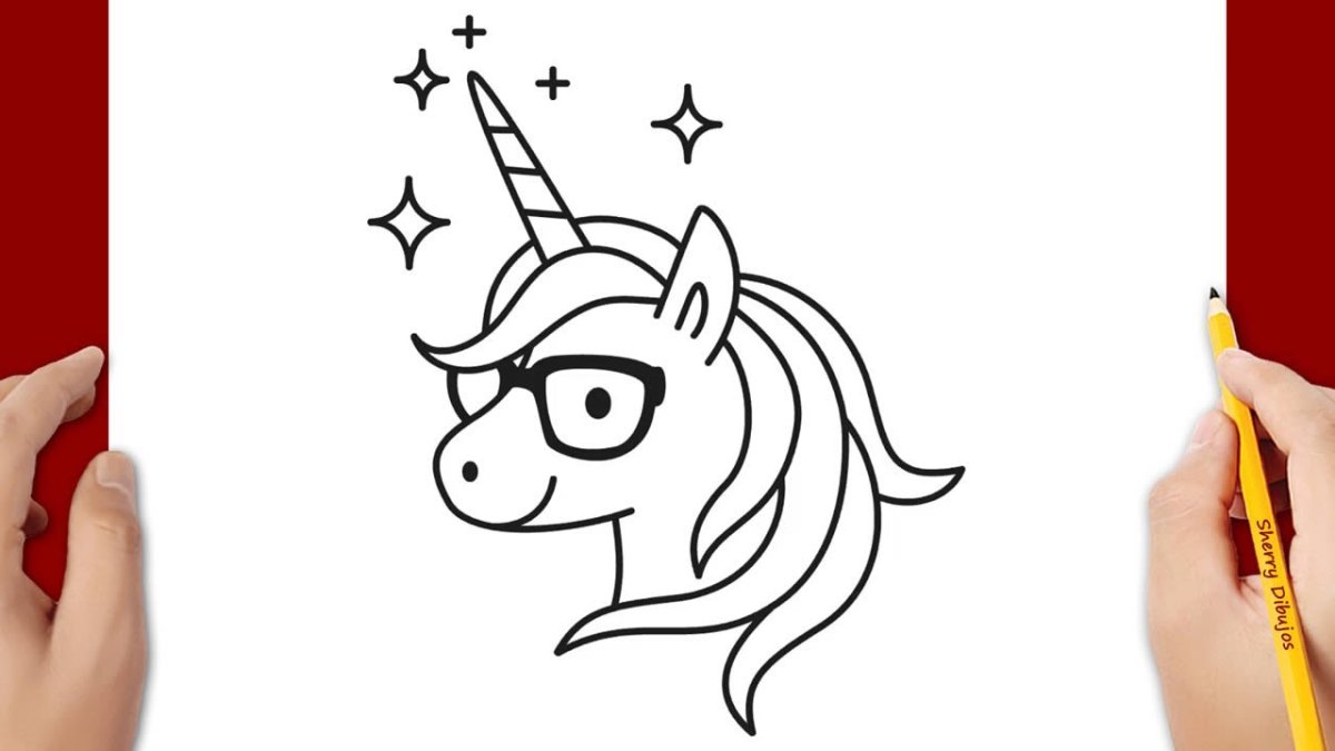 Раскраска маска для девочек Единорог