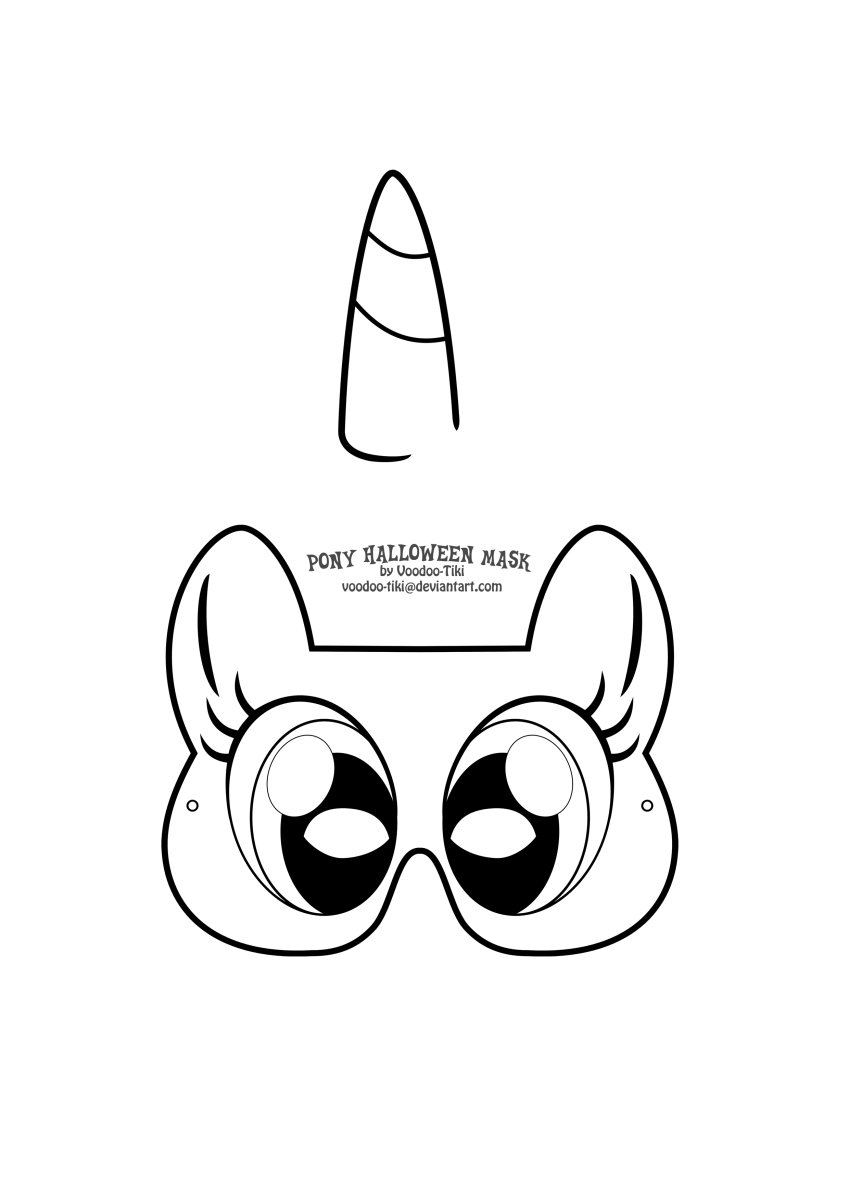 Маска лошади для детей