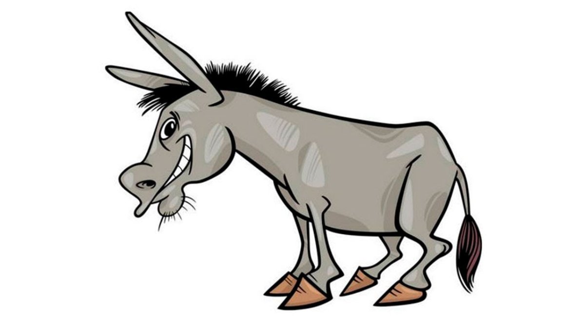 Упрямый ослик рисунок