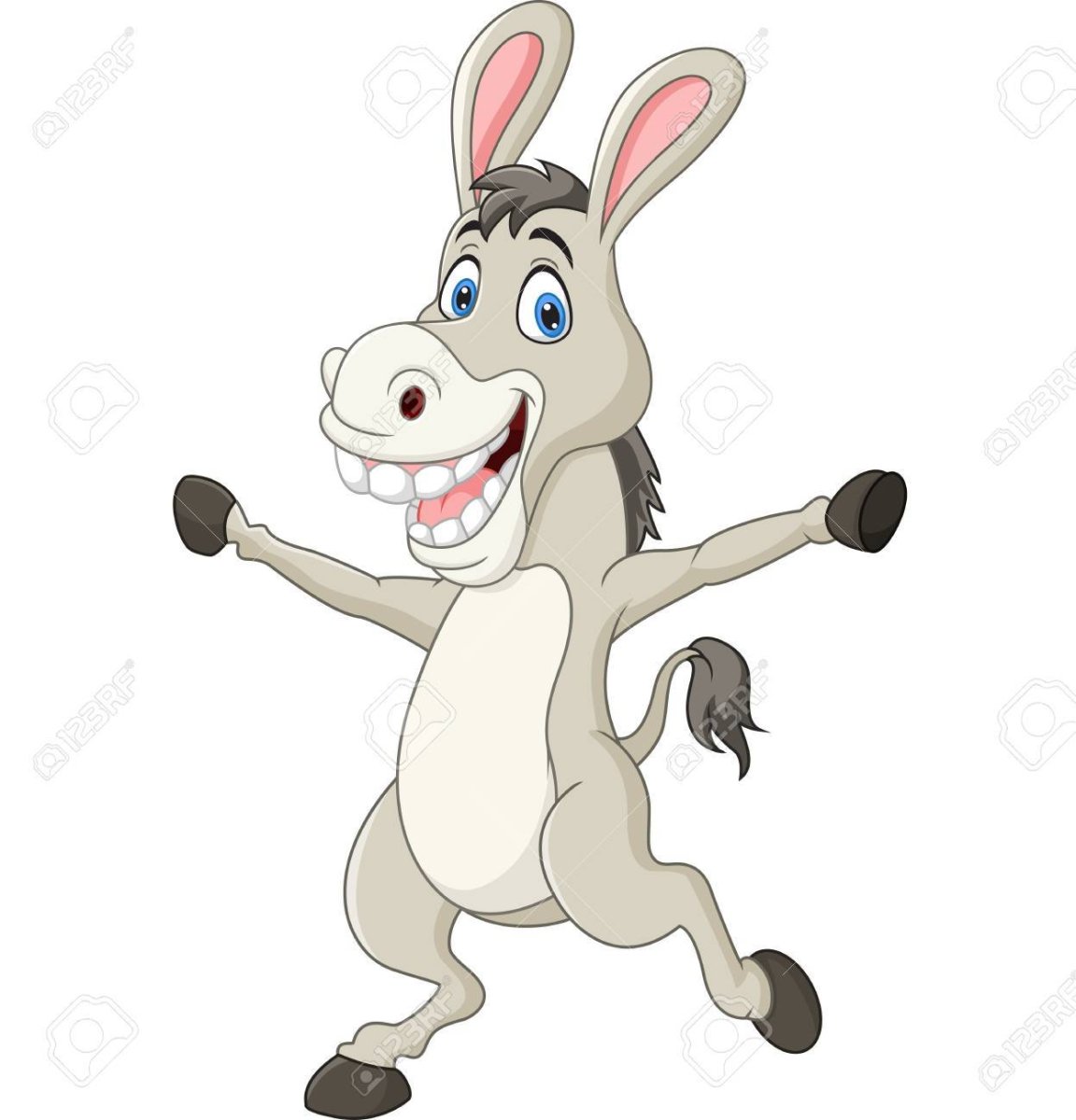 Ослик радуется