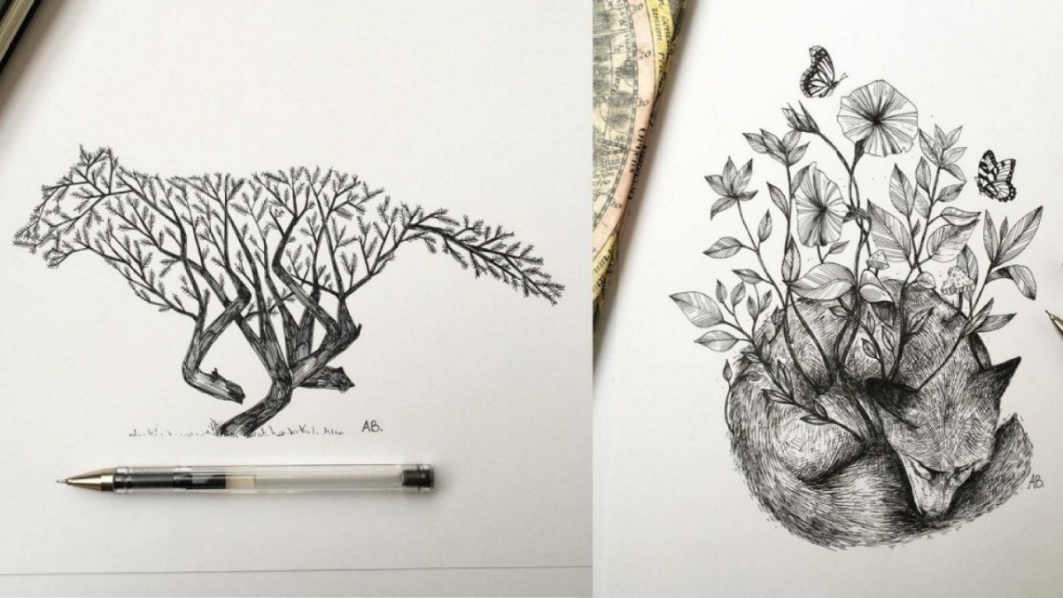 Необычные рисунки карандашом