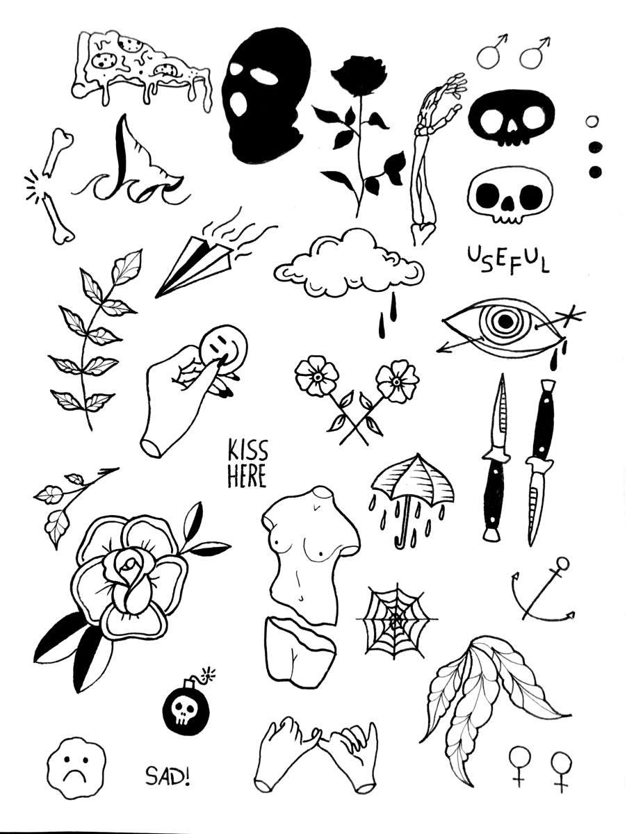 Тату эскизы простые